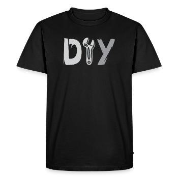 DIY Design – Tool Logo for DIY Hobbyists - Men's Premium Organic T-Shirt - black - Front - Nico (187cm)