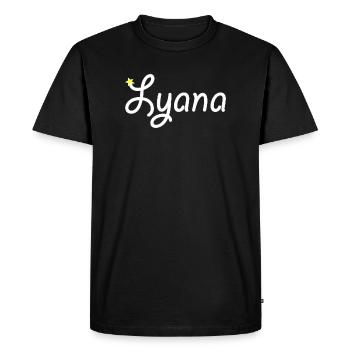 Lyana - T-shirt Premium bio Homme - noir - Devant - Nico (187cm)