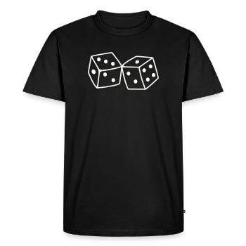 Cubes - Men's Premium Organic T-Shirt - black - Front - Nico (187cm)