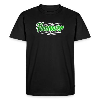 Hanovre - T-shirt Premium bio Homme - noir - Devant - Nico (187cm)