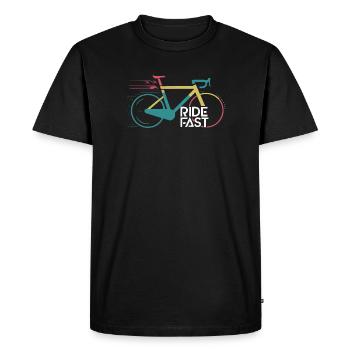 Conception d’impression de vélo de vitesse vive - T-shirt Premium bio Homme - noir - Devant - Nico (187cm)