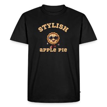 Brown Drawing with Black Lenses - Men's Premium Organic T-Shirt - black - Front - Nico (187cm)