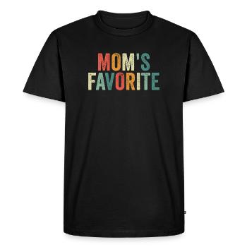 Enfant préféré Le préféré de la maman drôle - T-shirt Premium bio Homme - noir - Devant - Nico (187cm)