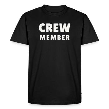 Crew Members Around Modern Team Staff Event Group - Men's Premium Organic T-Shirt - black - Front - Nico (187cm)