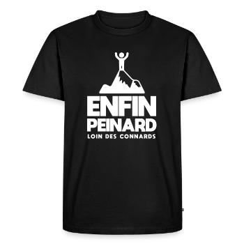 Enfin peinard randonnée randonneur gr20 - T-shirt Premium bio Homme - noir - Devant - Nico (187cm)