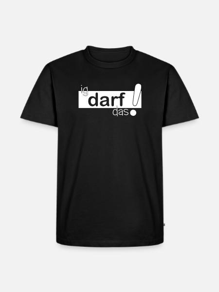 ig darf das! - Männer Premium Bio T-Shirt - Schwarz