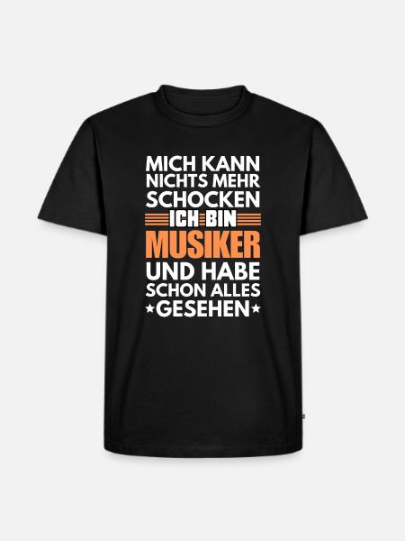 Non-shockable musician - Men's Premium Organic T-Shirt - black