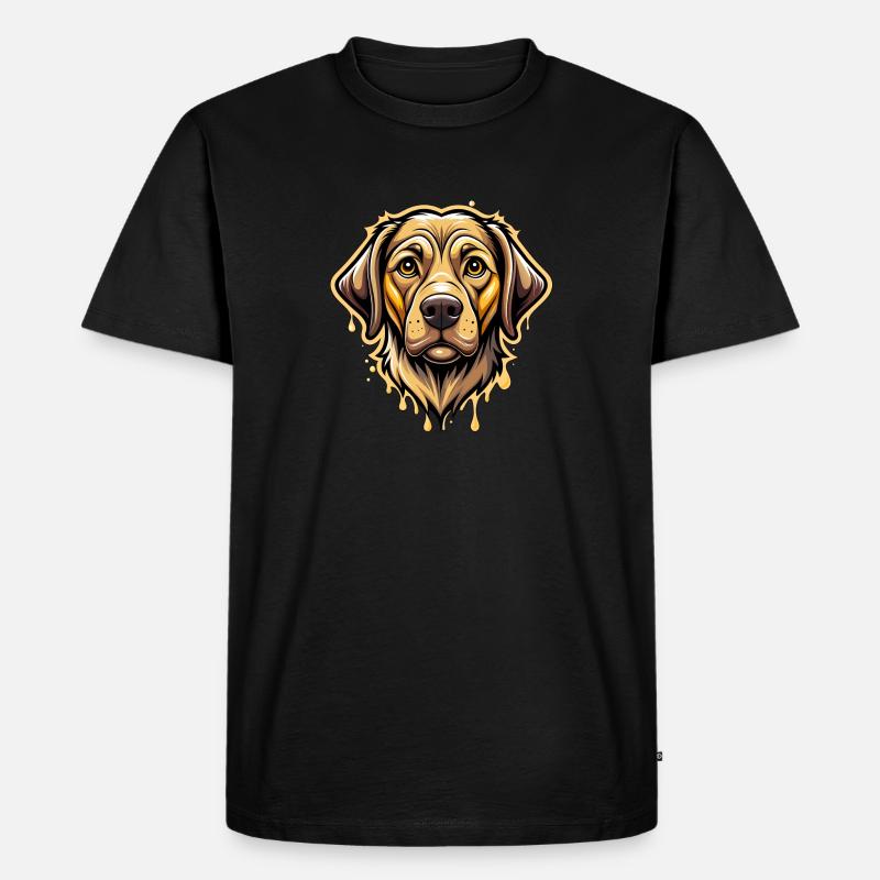 labrador retriever - Männer Premium Bio T-Shirt - Schwarz