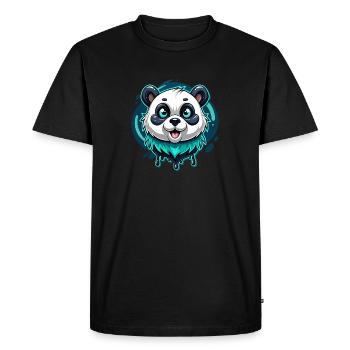 panda - T-shirt Premium bio Homme - noir - Devant - Nico (187cm)