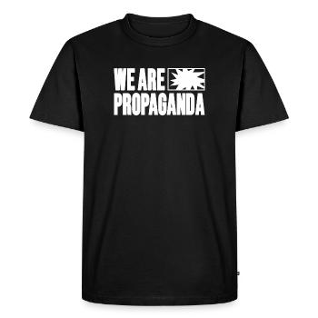 Nous sommes de la propagande - T-shirt Premium bio Homme - noir - Devant - Nico (187cm)
