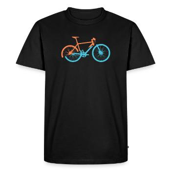 Dynamic bicycle design - Men's Premium Organic T-Shirt - black - Front - Nico (187cm)