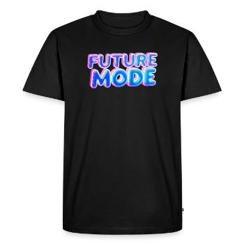 Néon de mode future - T-shirt Premium bio Homme - noir - Devant - Nico (187cm)