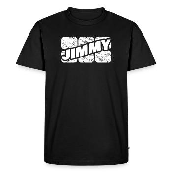 Pied-de-biche - T-shirt Premium bio Homme - noir - Devant - Nico (187cm)