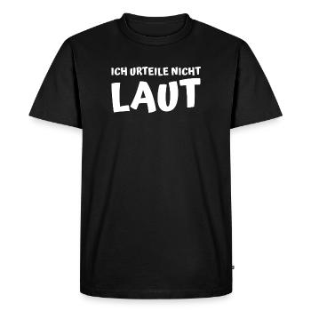 Je ne juge pas. Fort. – T-shirt sarcasme - T-shirt Premium bio Homme - noir - Devant - Nico (187cm)