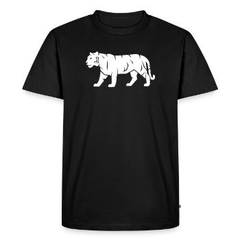 Tiger_Raubkatze_Wild_Tier_Vector_path22 - Men's Premium Organic T-Shirt - black - Front - Nico (187cm)