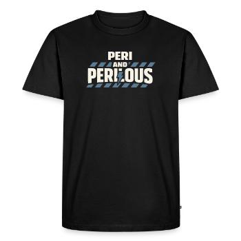 Périménopause Humour Périménopause - T-shirt Premium bio Homme - noir - Devant - Nico (187cm)