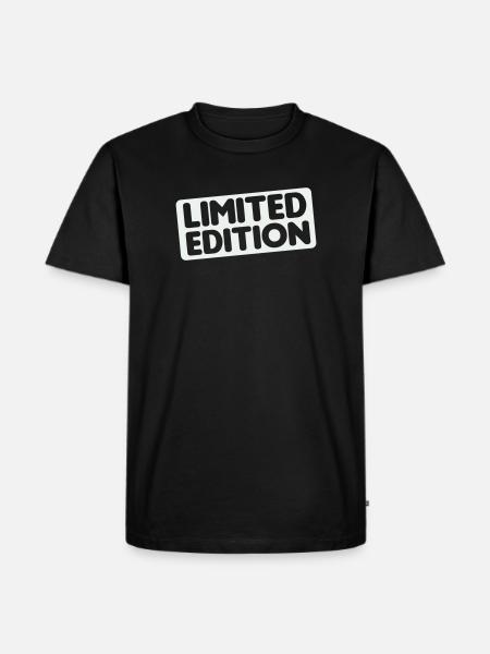 Limited Edition - Männer Premium Bio T-Shirt - Schwarz