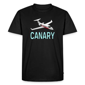 Aviation Canary Jet - T-shirt Premium bio Homme - noir - Devant - Nico (187cm)