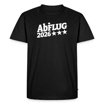 Abi Departure 2026 Star Trail | Get started - Men's Premium Organic T-Shirt - black - Front - Nico (187cm)