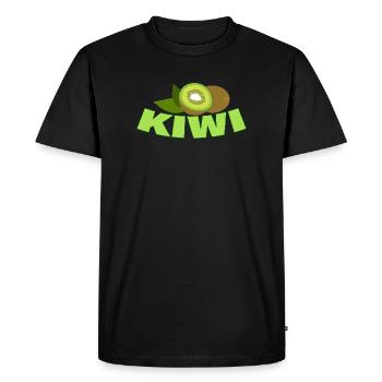 Kiwi - Men's Premium Organic T-Shirt - black - Front - Nico (187cm)