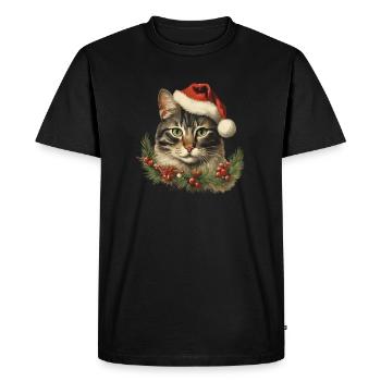 Paws and Claus - Männer Premium Bio T-Shirt - Schwarz - Vorne - Nico (187cm)