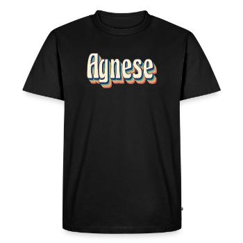 Agnes t-shirt retro vintage t-shirt gift idea - Men's Premium Organic T-Shirt - black - Front - Nico (187cm)