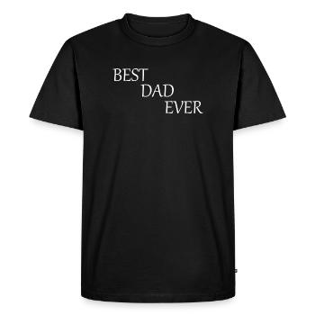 Fête des pères 2026 cadeau Papa Papa Meilleur Papa Jamais - T-shirt Premium bio Homme - noir - Devant - Nico (187cm)