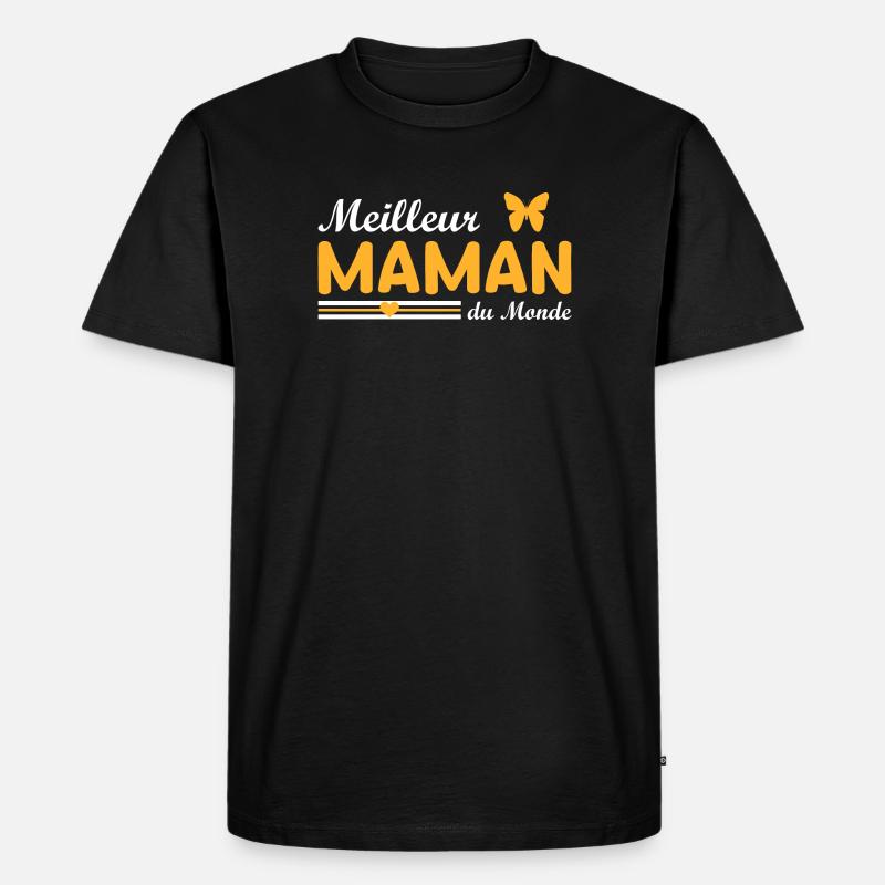 Beste Mutter der Welt - Männer Premium Bio T-Shirt - Schwarz