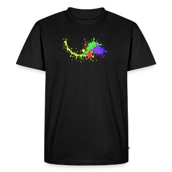 Conception de fête colorée Underground - T-shirt Premium bio Homme - noir - Devant - Nico (187cm)