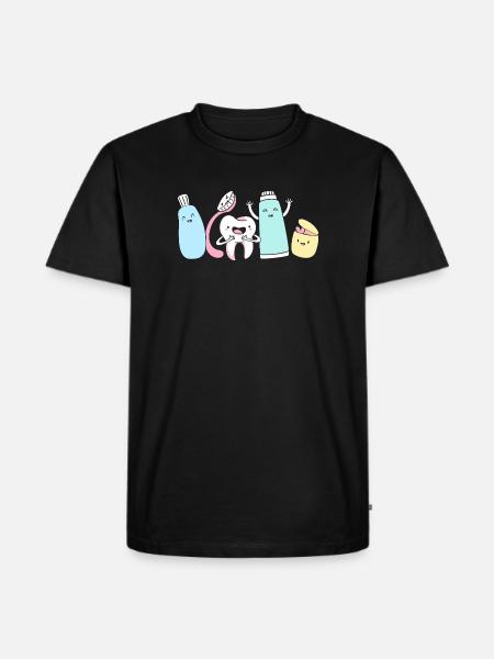 Receptionist Dentist - Men's Premium Organic T-Shirt - black