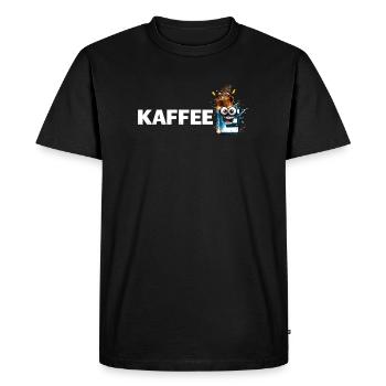Mascotte du café Splash - T-shirt Premium bio Homme - noir - Devant - Nico (187cm)