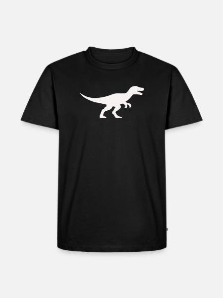 Raptor T Rex Silhouette - Men's Premium Organic T-Shirt - black