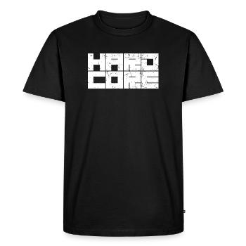 Hardcore - Men's Premium Organic T-Shirt - black - Front - Nico (187cm)