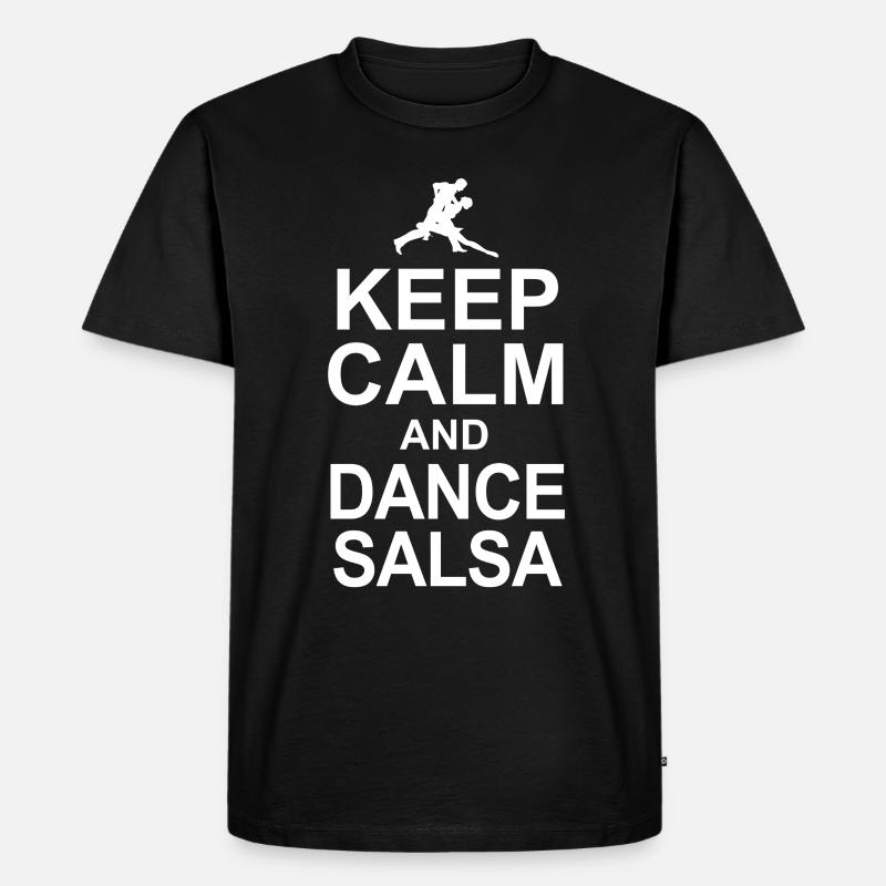 Salsa - Männer Premium Bio T-Shirt - Schwarz