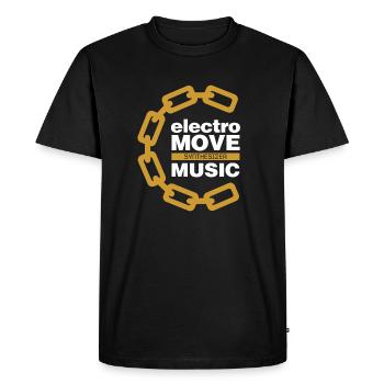 ELECTRO MOVE SYNTHESIZER MUSIC DM (2) - Men's Premium Organic T-Shirt - black - Front - Nico (187cm)