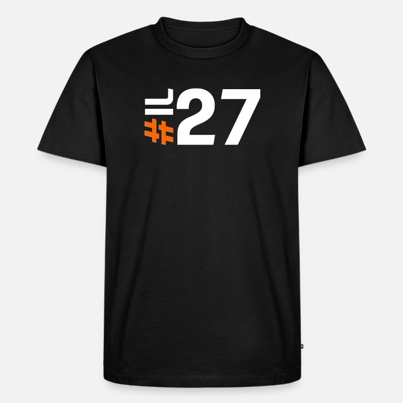 IL27-KARTON - Männer Premium Bio T-Shirt - Schwarz