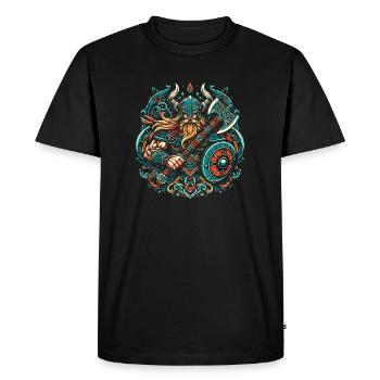 Viking - T-shirt Premium bio Homme - noir - Devant - Nico (187cm)