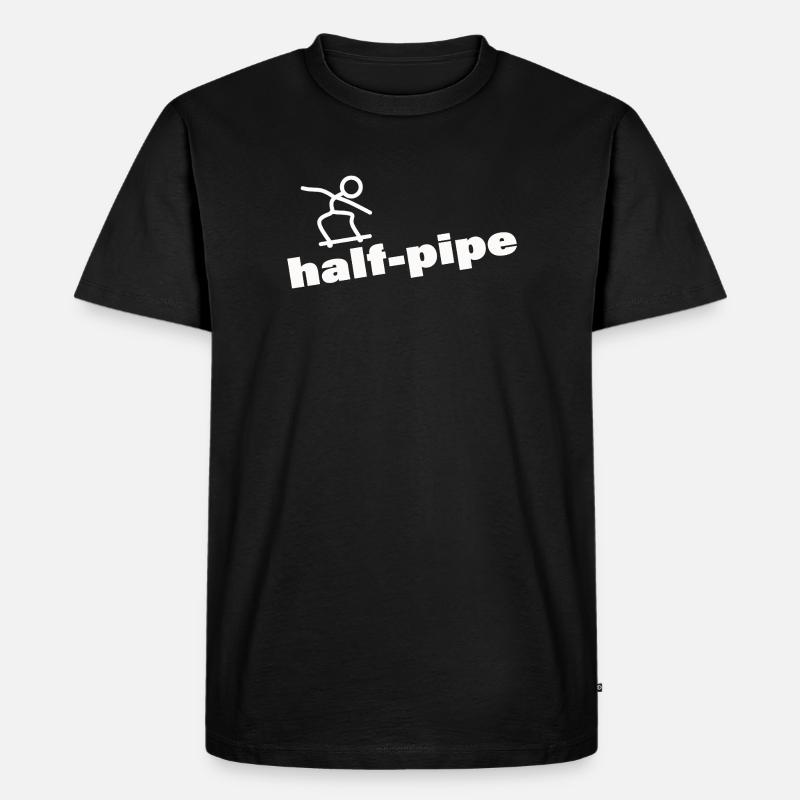 HALF PIPE - Männer Premium Bio T-Shirt - Schwarz