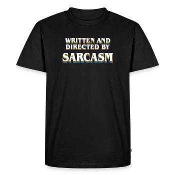 Funny Sarcastic Quote Sorry Result Realist Pessimi - Men's Premium Organic T-Shirt - black - Front - Nico (187cm)