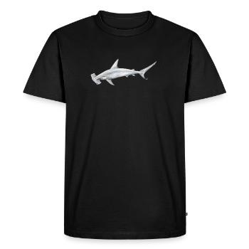 Tiburon martillon - Hammerhead shark - Requin - Men's Premium Organic T-Shirt - black - Front - Nico (187cm)