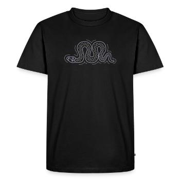 snake - T-shirt Premium bio Homme - noir - Devant - Nico (187cm)