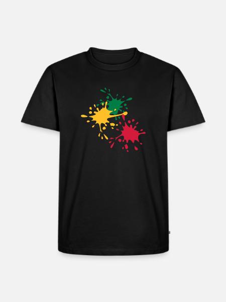 Farbe - Männer Premium Bio T-Shirt - Schwarz