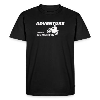 AVENTURE À MOTO - T-shirt Premium bio Homme - noir - Devant - Nico (187cm)