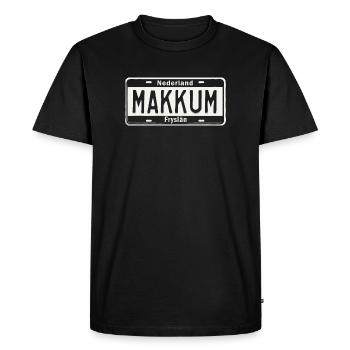 T-Shirt Makkum Hoodie Ijsselmeer Friesland - Männer Premium Bio T-Shirt - Schwarz - Vorne - Nico (187cm)