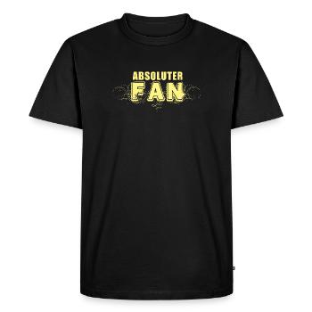 ABSOLUTE FAN - Men's Premium Organic T-Shirt - black - Front - Nico (187cm)