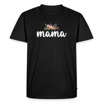 Maman Maman - T-shirt Premium bio Homme - noir - Devant - Nico (187cm)