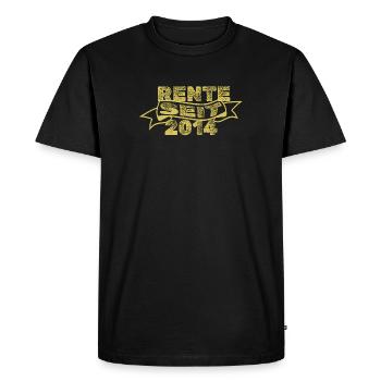 Pension 2014 - Men's Premium Organic T-Shirt - black - Front - Nico (187cm)