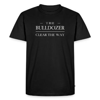 Dégagez le chemin - Bulldozer - T-shirt Premium bio Homme - noir - Devant - Nico (187cm)