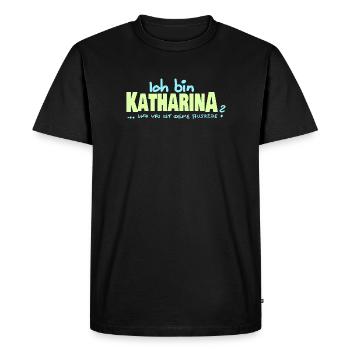 Katharina Katharina - T-shirt Premium bio Homme - noir - Devant - Nico (187cm)