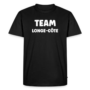 Longe cote - T-shirt Premium bio Homme - noir - Devant - Nico (187cm)